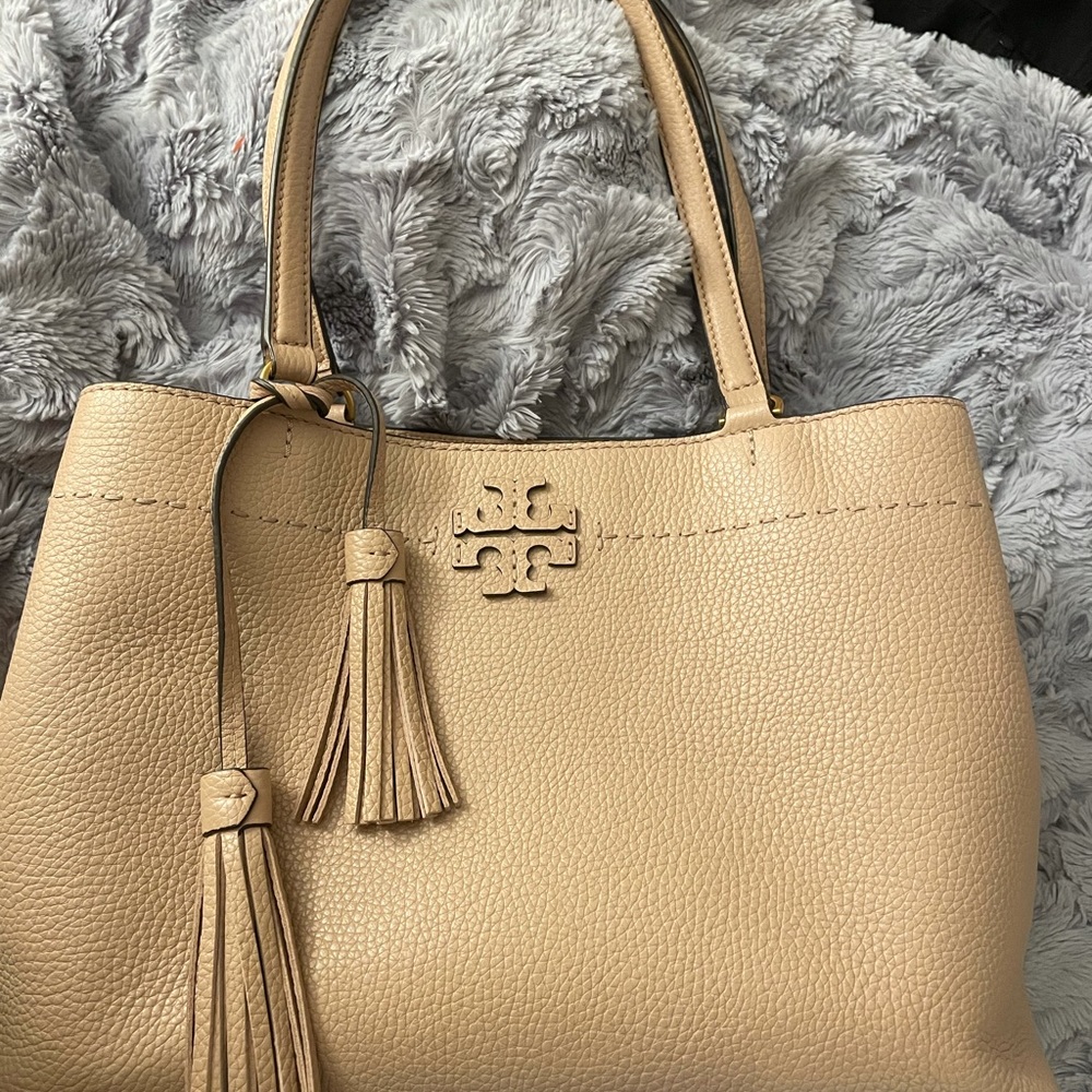 Tory Burch McGraw triple compartment tote